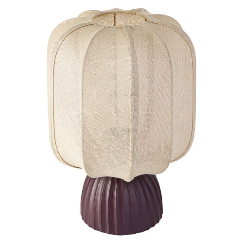 Лампа настольная texture rib, 27х39 см, вишневая/бежевая 6