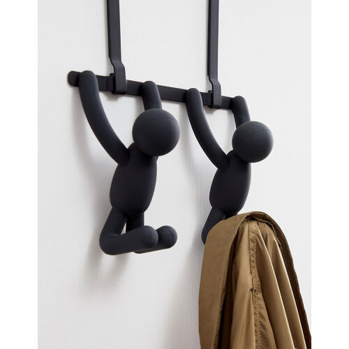 Вешалка надверная buddy, 21,6 см, черная, 2 крючка 4