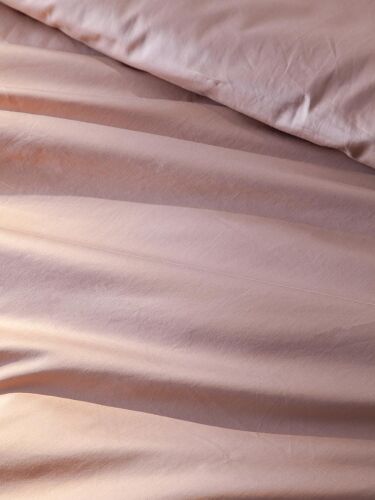 Комплект постельного белья из премиального сатина бежевого цвета 2