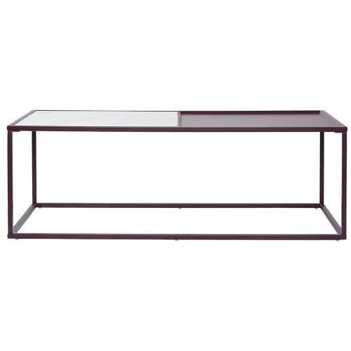 Столик журнальный mayen, 110х50 см, белый/сливовый 3