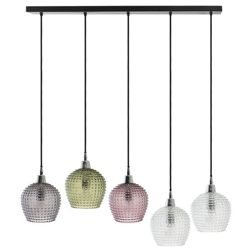 Светильник подвесной каскадный aurora, 110х18 см, сливовый/зелен 1