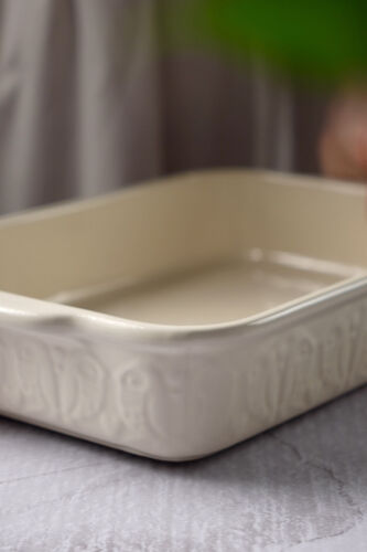 Блюдо для запекания birds of paradise, 36х23 см, кремовое 3