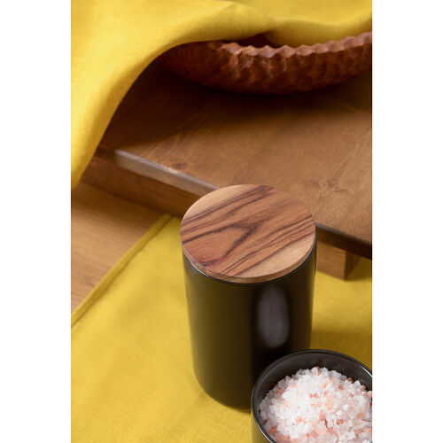 Банка для хранения керамическая, 750 мл, черная 3