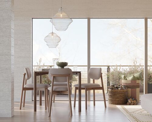 Светильник подвесной vinger, D45х50 см, бежевый 3