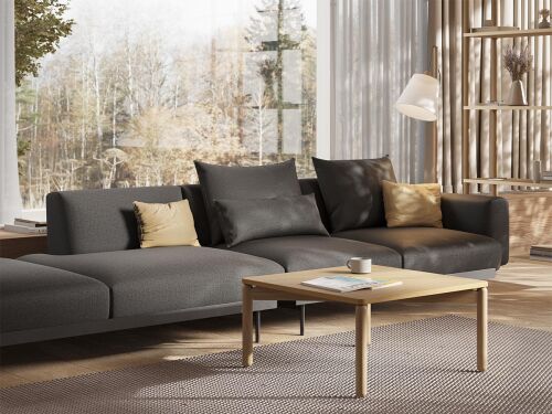 Столик кофейный saga, 60х60 см, ясень 2