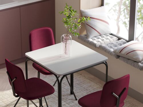 Стул ror, y, велюр, черный/пурпурный 1