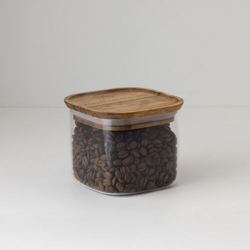 Банка для хранения квадратная glass acacia, 600 мл 4