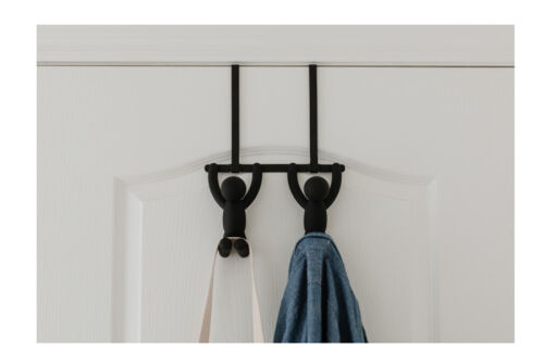 Вешалка надверная buddy, 21,6 см, черная, 2 крючка 3