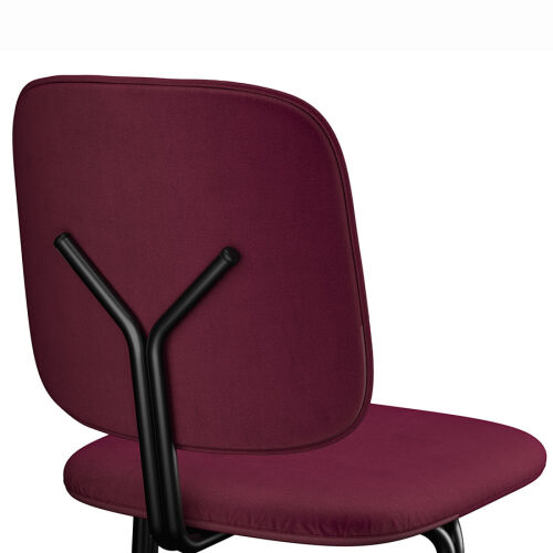 Стул ror, y, велюр, черный/пурпурный 6