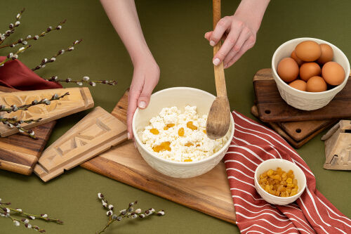 Миска для смешивания birds of paradise, 1,5 л, кремовая 4