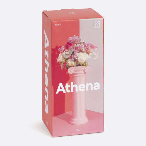 Ваза для цветов athena, 25 см, розовая 4 Ваза для цветов athena, 25 см, розовая 4