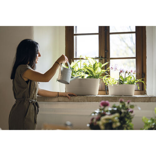 Кашпо для комнатных растений малое tierra, серо-бежевое 3