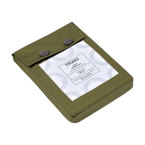 Набор наволочек из премиального сатина оливкового цвета из колле 7