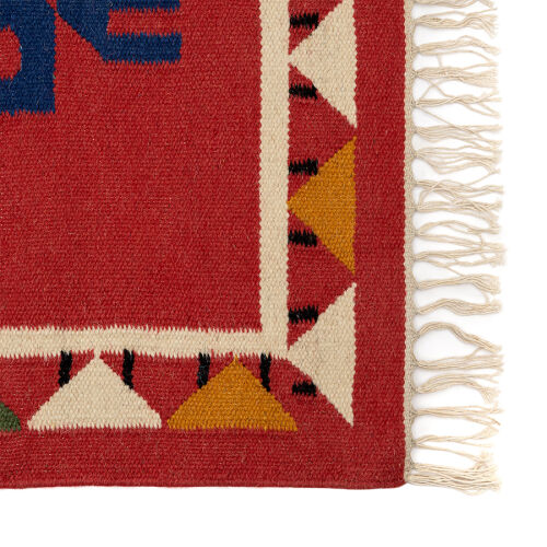 Ковер из шерсти по мотивам чувашских орнаментов из коллекции cul 4