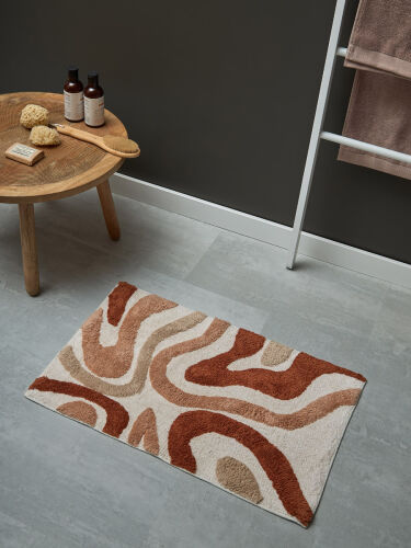 Коврик для ванной flow терракотового цвета из коллекции ethnic,  3