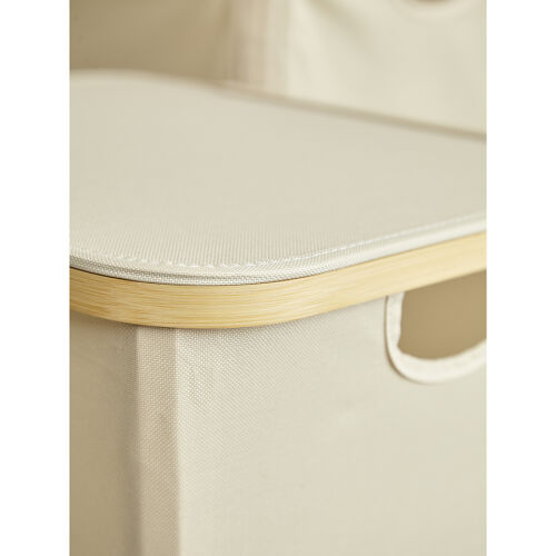 Корзина для белья neat low, 40x33x20 см, молочная 12