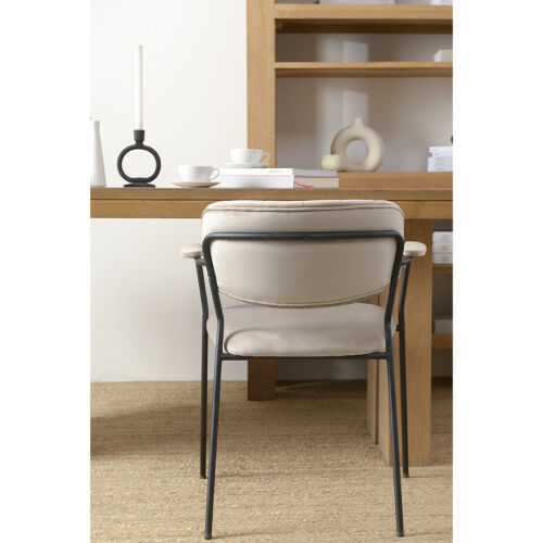 Стул eirill, велюр, серо-бежевый 3