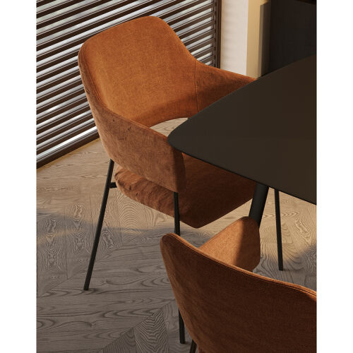 Стул wendy, рогожка, терракота 3