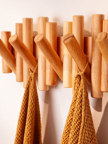 Полотенце банное из умягченной вафли цвета охры из коллекции ess 2