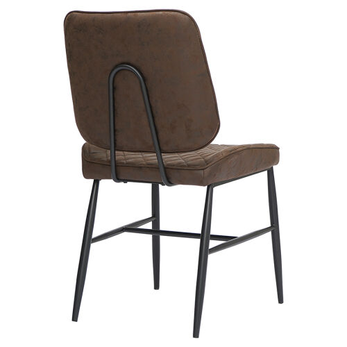 Стул maril, экокожа, темно-коричневый 2