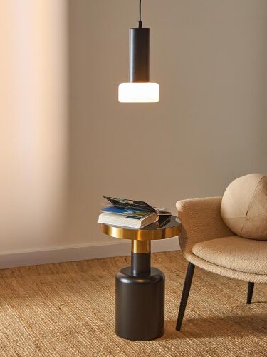 Светильник подвесной fungus, D15х25 см, белый/черный 4