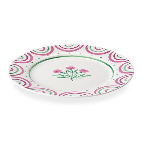 Десертная тарелка "Летний час", D20 см, розовая 2