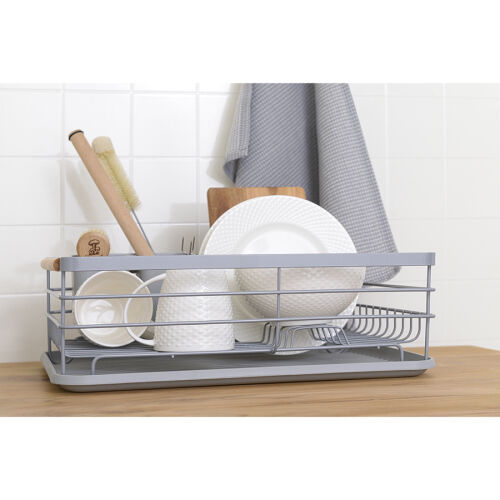Сушилка для посуды granli, 43x30,5x14 см, серая 4 Сушилка для посуды granli, 43x30,5x14 см, серая 4