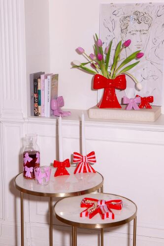 Подсвечник bow, 11х12х5 см, красно-белый 5