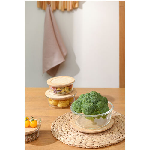 Контейнер для запекания и хранения eco store с крышкой из бамбук 4
