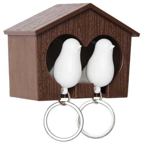 Держатель для ключей duo sparrow, коричневый/белый 1 Держатель для ключей duo sparrow, коричневый/белый 1
