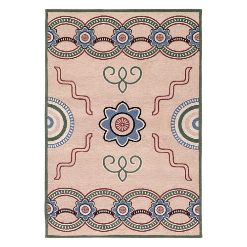 Ковер из хлопка по мотивам эвенских орнаментов из коллекции cultural heritage, 120х180 см