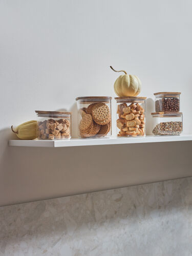 Банка для хранения квадратная glass acacia, 800 мл 3