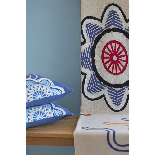 Плед из хлопка по мотивам эвенских орнаментов из коллекции cultu 1