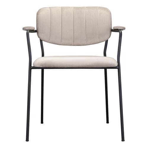 Стул eirill, велюр, серо-бежевый 6