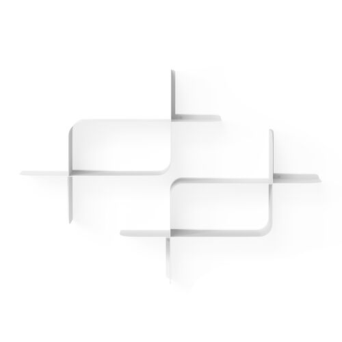 Набор металлических настенных полок montage, 2 шт., белый 6