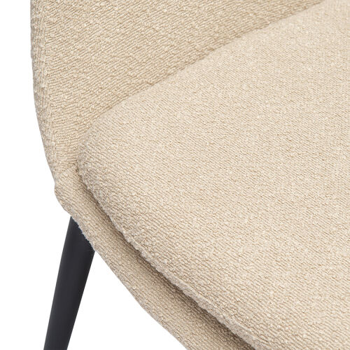 Лаунж-кресло hilde, букле, серо-бежевое 5