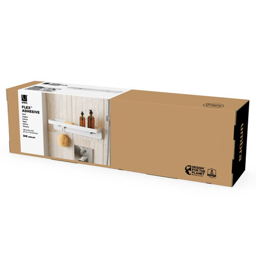 Полка для душа flex adhesive, белая 5 Полка для душа flex adhesive, белая 5