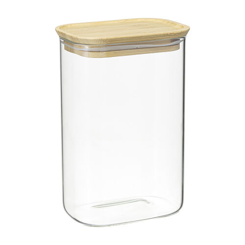 Банка для хранения прямоугольная glass bamboo, 1,3 л 1 Банка для хранения прямоугольная glass bamboo, 1,3 л 1