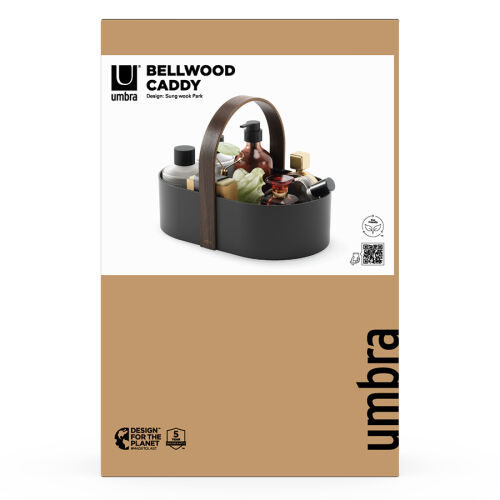 Органайзер bellwood caddy, 30х23 см, черный/орех 6 Органайзер bellwood caddy, 30х23 см, черный/орех 6