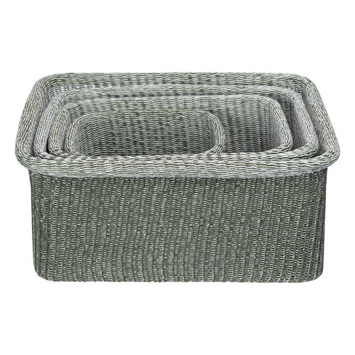 Набор из 4-х корзин для хранения sustainable collection, оливков 3 Набор из 4-х корзин для хранения sustainable collection, оливков 3