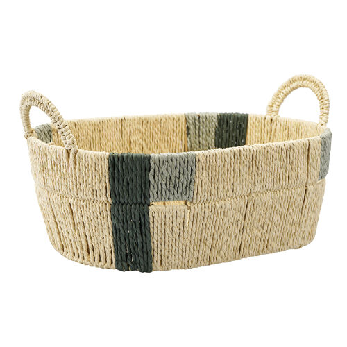 Корзина плетеная овальная bodhran sage из коллекции ethnic, разм 1 Корзина плетеная овальная bodhran sage из коллекции ethnic, разм 1