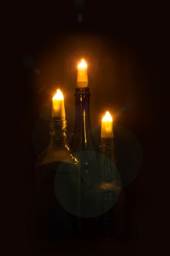 Пробка для бутылки bottlelight с подсветкой и usb 1