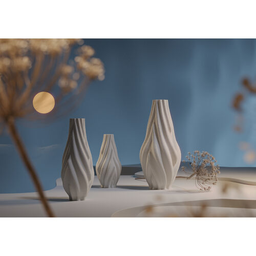 Ваза для сухоцветов printed art, wave, 32 см 4 Ваза для сухоцветов printed art, wave, 32 см 4