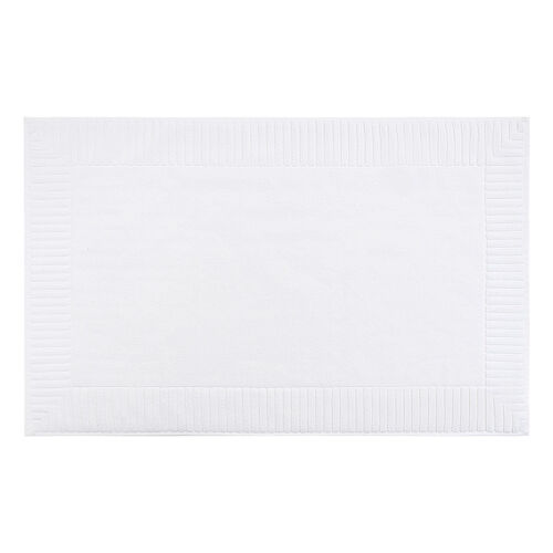 Коврик для ванной с фактурным бортиком белого цвета из коллекции essential, 50х80 см