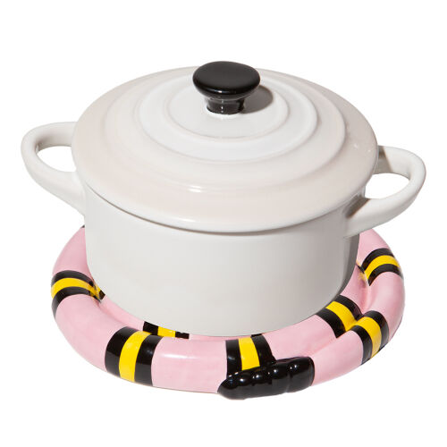 Подставка под горячее snake, розовая 3