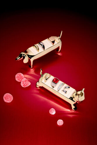 Держатель для колец dachsie, латунь 6