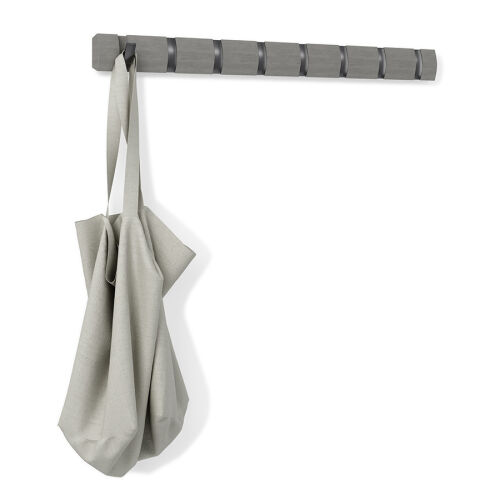 Вешалка настенная flip, 84,5 см, серая/олово, 8 крючков 6