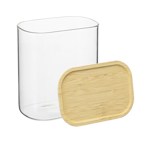 Банка для хранения прямоугольная glass bamboo, 950 мл 5 Банка для хранения прямоугольная glass bamboo, 950 мл 5