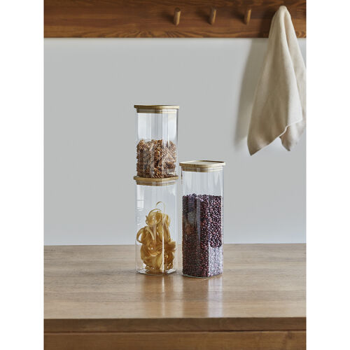 Банка для хранения квадратная glass bamboo, 2,2 л 3 Банка для хранения квадратная glass bamboo, 2,2 л 3