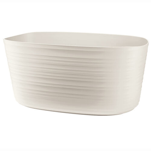 Кашпо для комнатных растений большое tierra, молочное 1